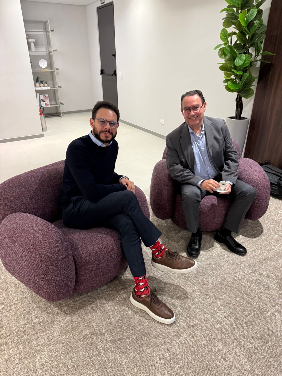 Heverson Barbosa com Augusto Cury