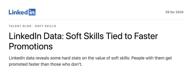 LinkedIn: Soft Skills Tied to Faster Promotions
